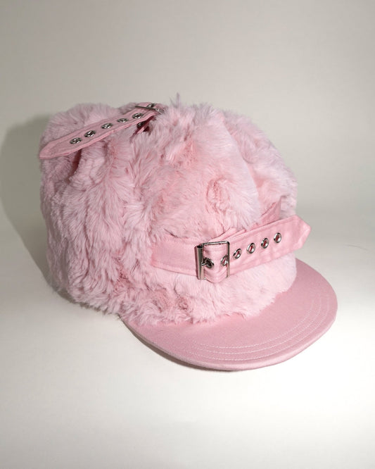 Faux Fur Snapback, Babypink - Sourtai - Snapback