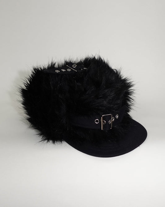 Faux Fur Snapback, Black - Sourtai - Snapback