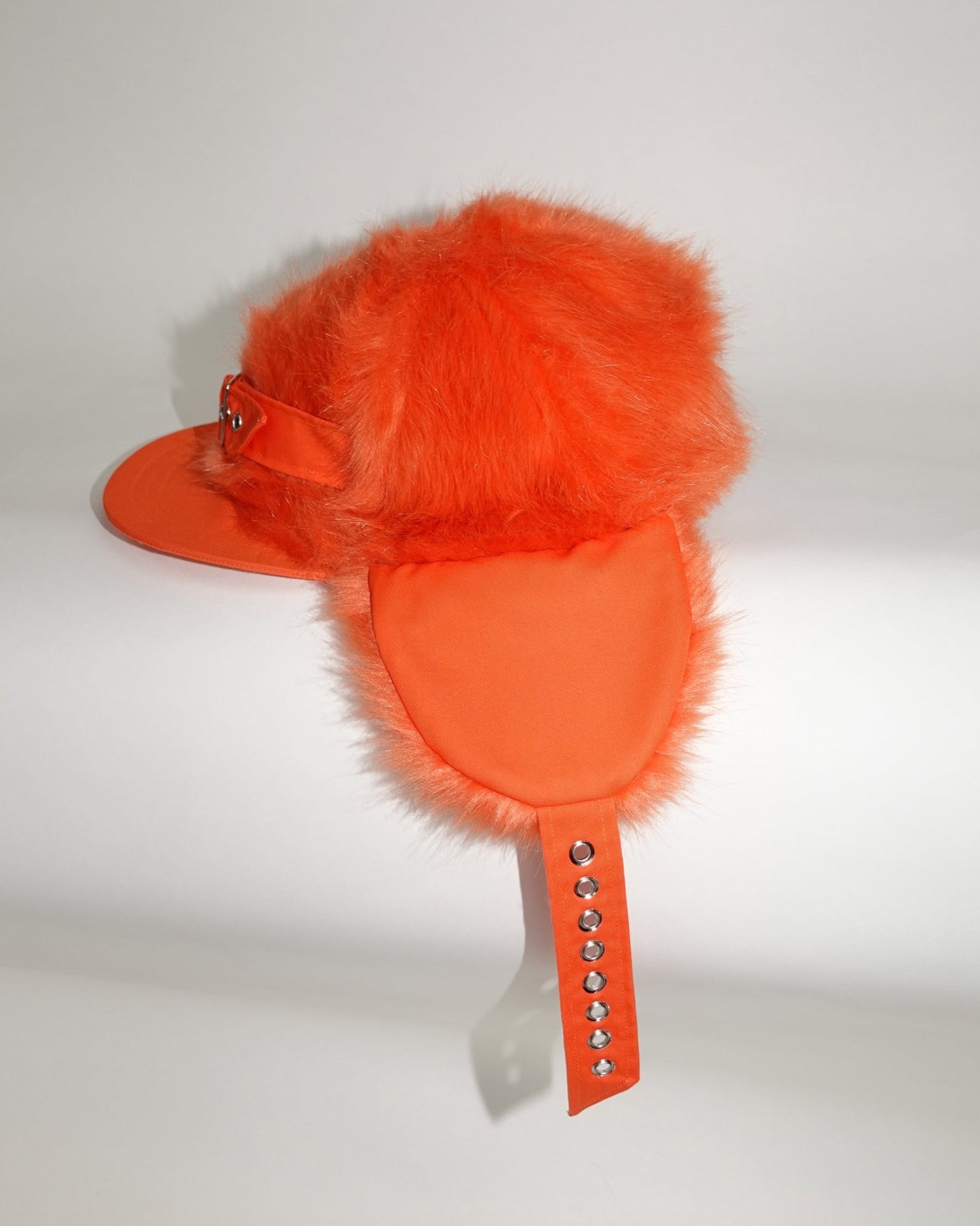 Faux Fur Snapback, Orange - Sourtai - Snapback