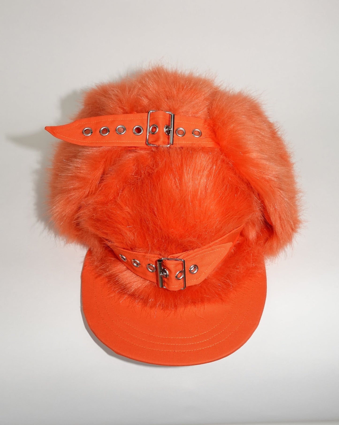 Faux Fur Snapback, Orange - Sourtai - Snapback