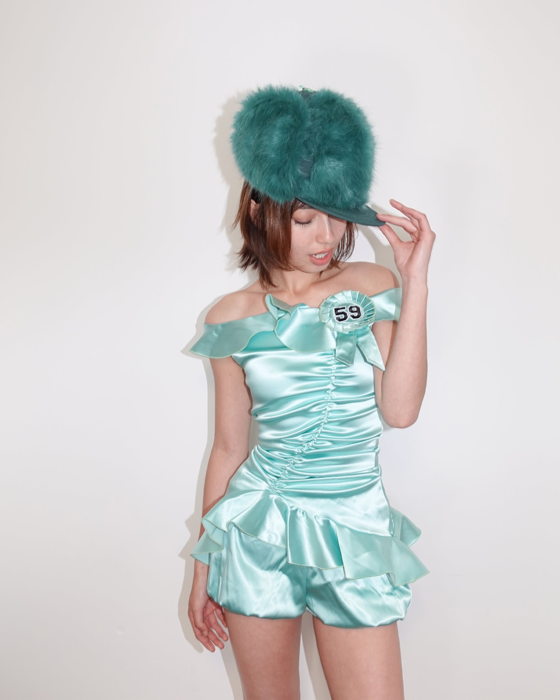 mi chai top, teal