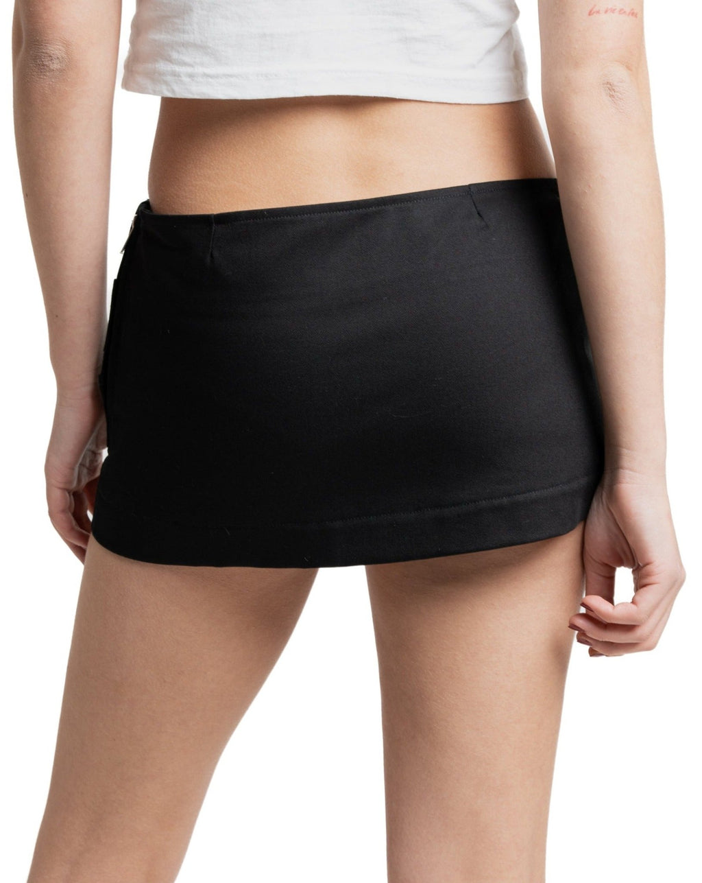 baby teeth mini skirt, black - Sourtai - 