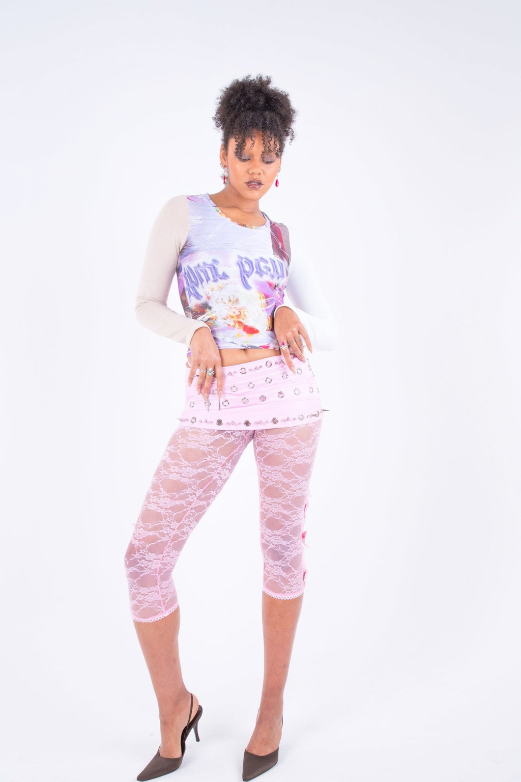 baby teeth mini skirt, pink - Sourtai - 