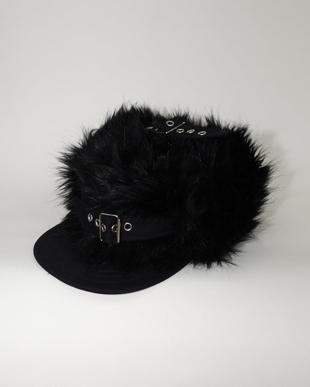 Faux Fur Snapback, Black - Sourtai - Snapback