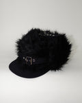 Faux Fur Snapback, Black - Sourtai - Snapback
