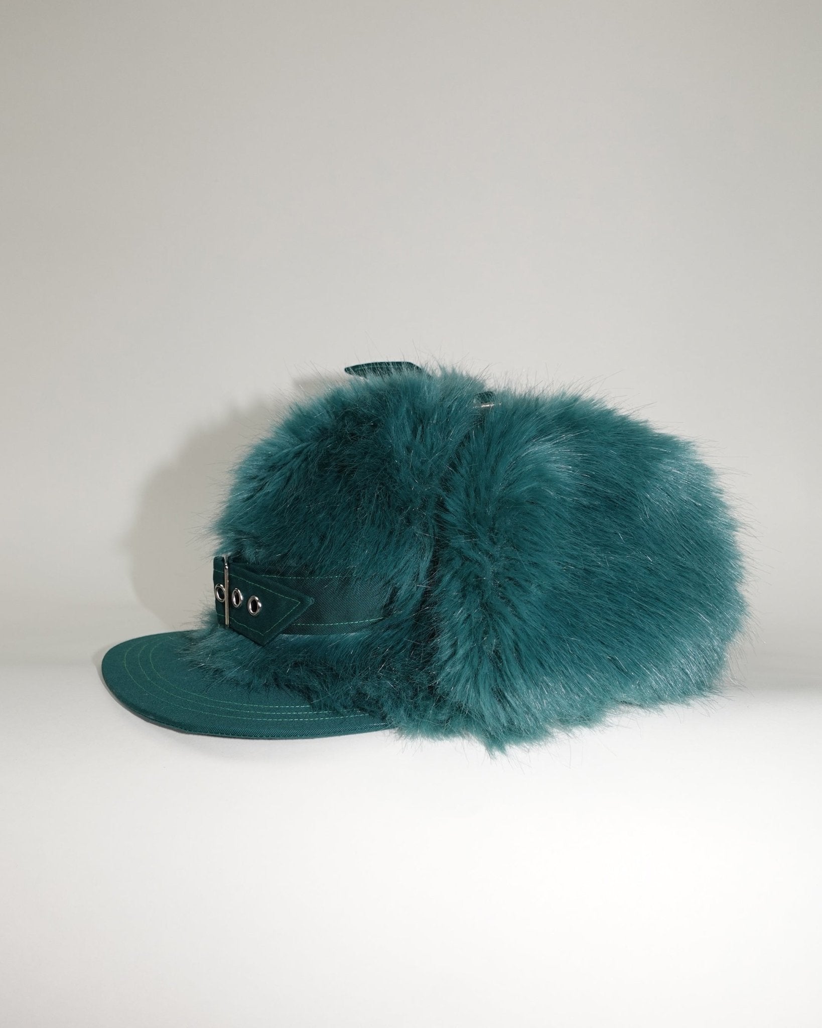 Faux Fur Snapback, Green - Sourtai - Snapback
