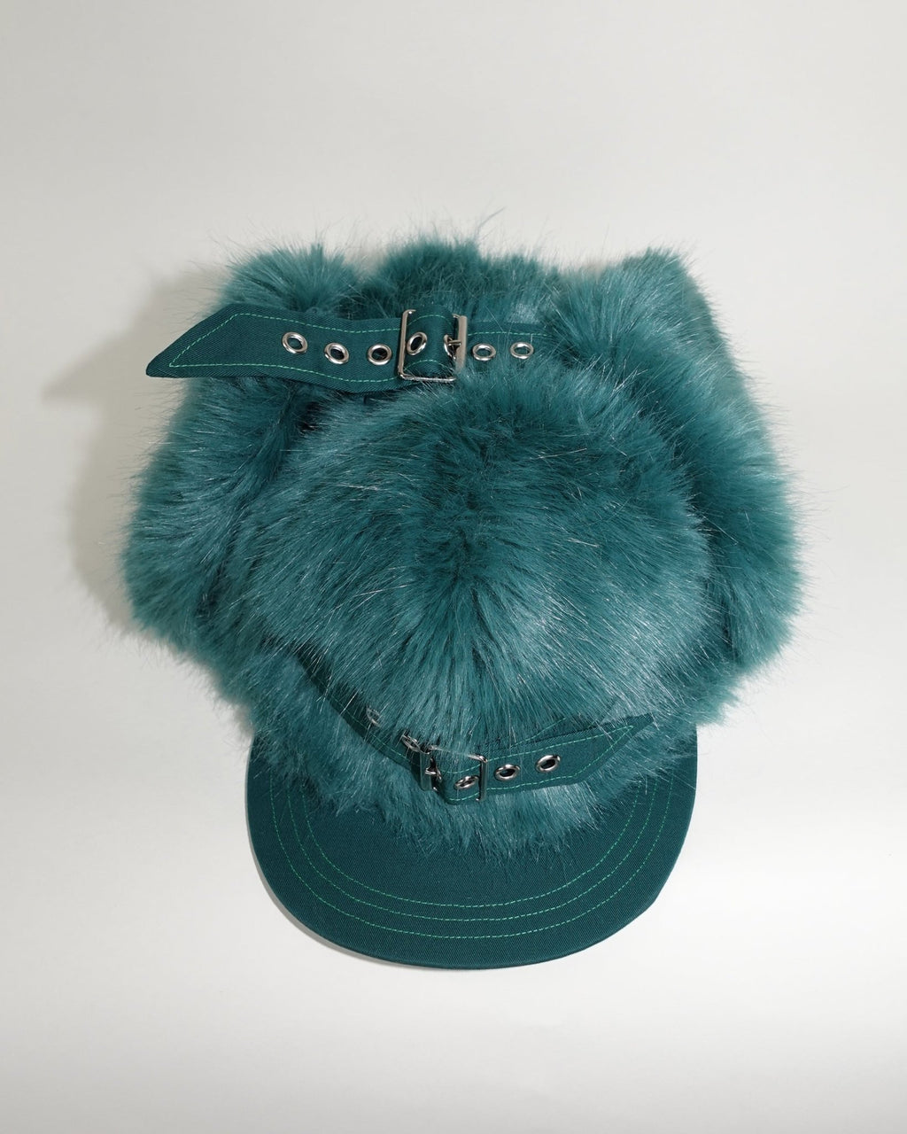 Faux Fur Snapback, Green - Sourtai - Snapback