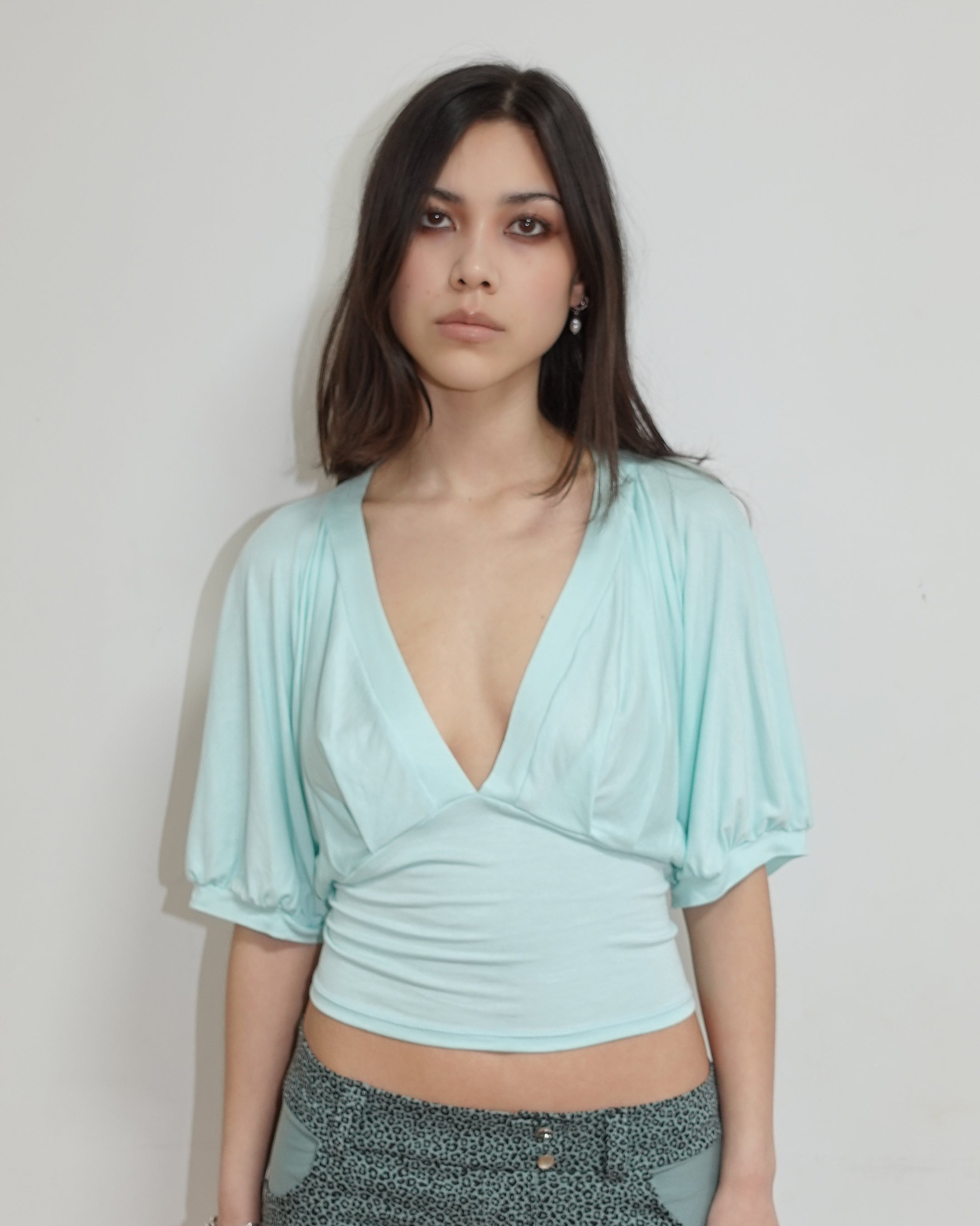 juliette top, aquamarine