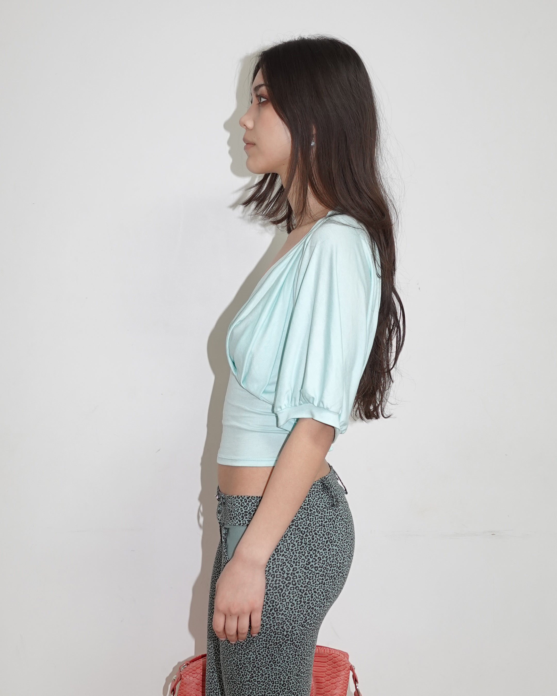 juliette top, aquamarine