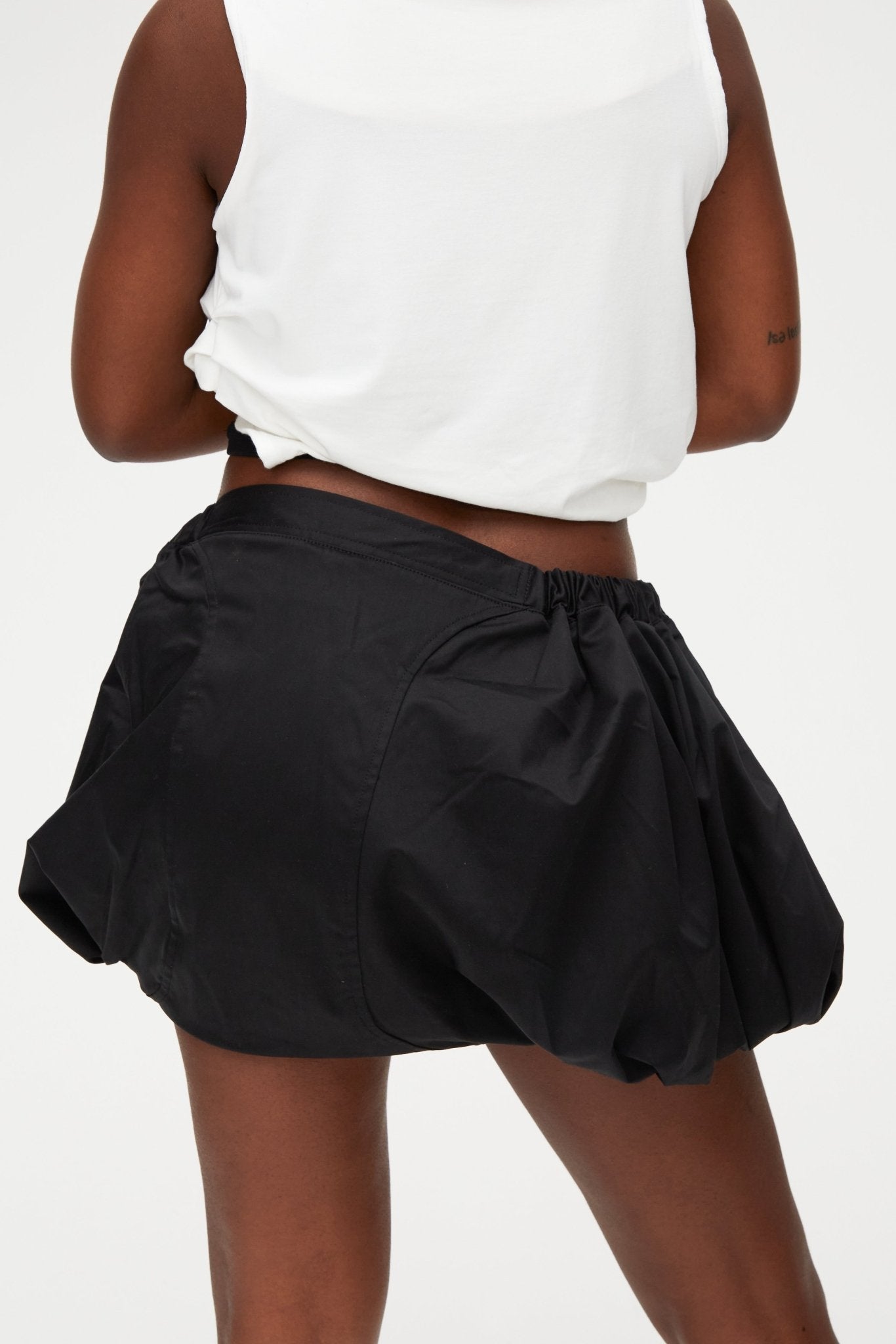 parkai bubble skirt, black - Sourtai - 