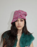 leopard hat, pink