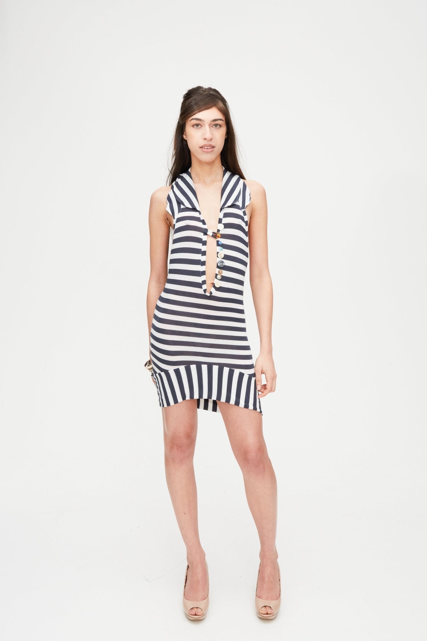 tank dress, grey & white - Sourtai - 